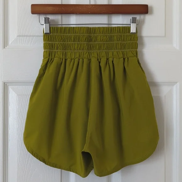 Nike One Dri-Fit Ultra High Waisted 3" Brief Lined Athletic Shorts Moss Green S - Picture 12 of 14